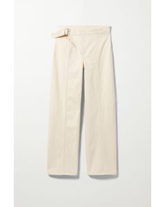 Hoop Denim Trousers Off-white