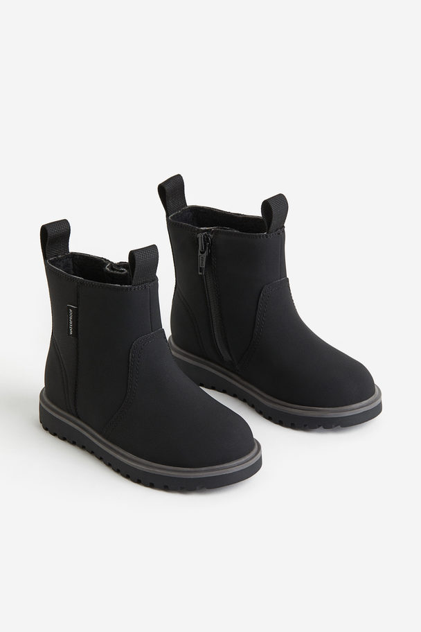 H&M Waterproof Chelsea Boots Black