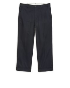 Heavy Weight Twill Trousers Navy Blue