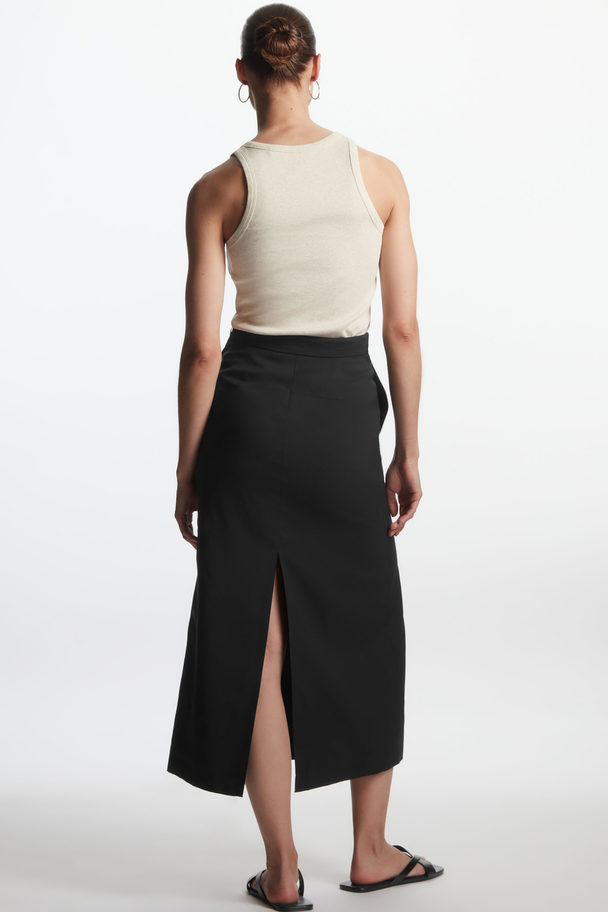 COS Slim-fit Pencil Skirt Black