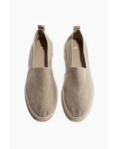 Espadrilles Dunkelbeige