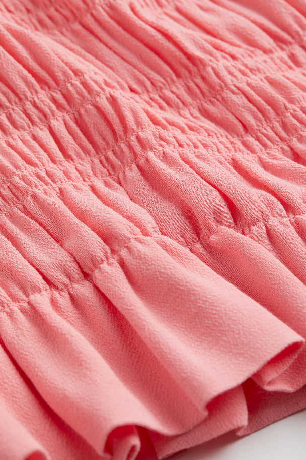 H&M Smocked Bodycon Dress Pink