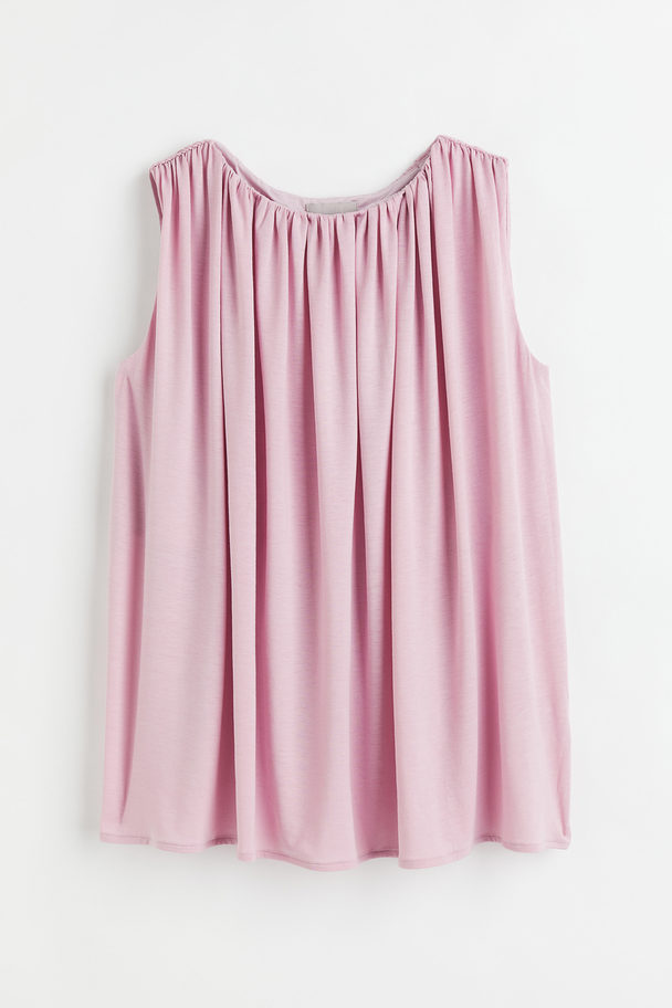 H&M Sleeveless Blouse Light Pink