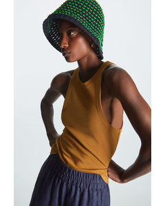 Crochet Bucket Hat Navy / Green