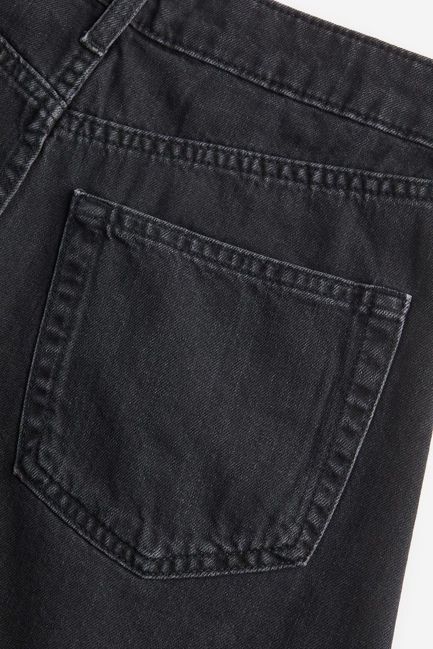H&M High Denim Shorts Black