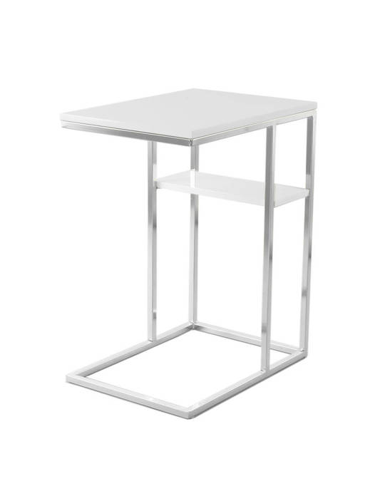 360Living Sidetable Lucilla 225 White / Silver