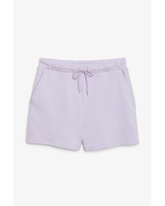 Jersey Slim Shorts Light Purple