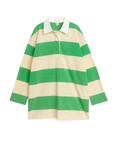 Oversized Rugby Dress Green/dusty Yellow