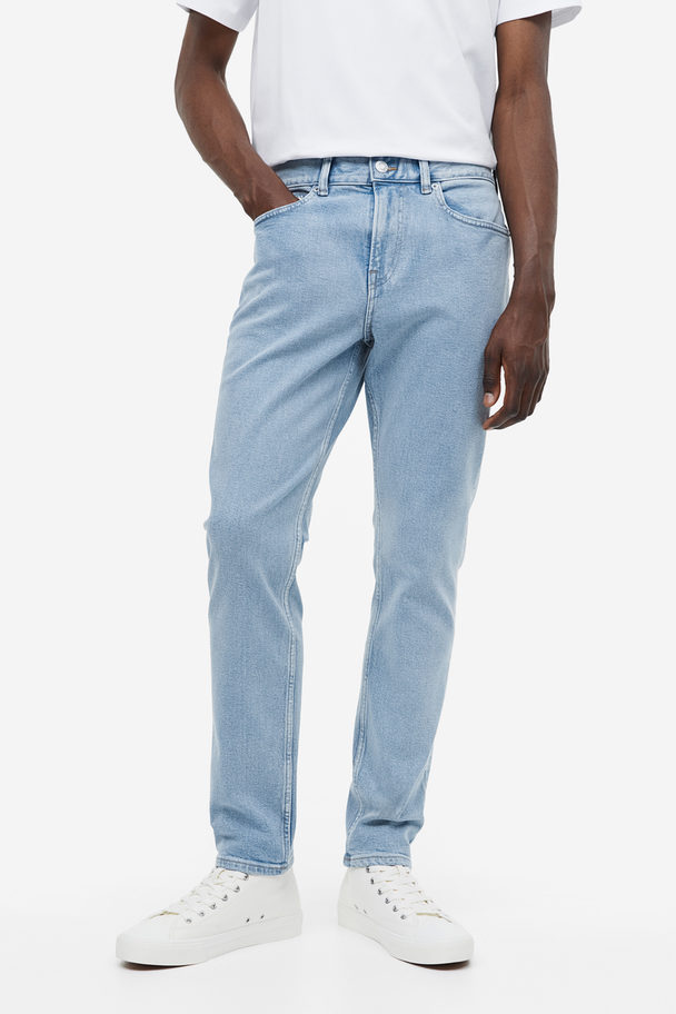 H&M Slim Jeans Helles Denimblau