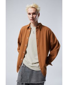 Oversized Skjorte Rust