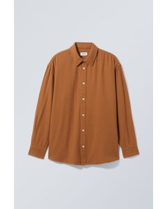 Oversized Skjorte Rust