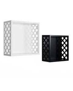 Wall Shelf Missouri 210 White / Black 2er-set