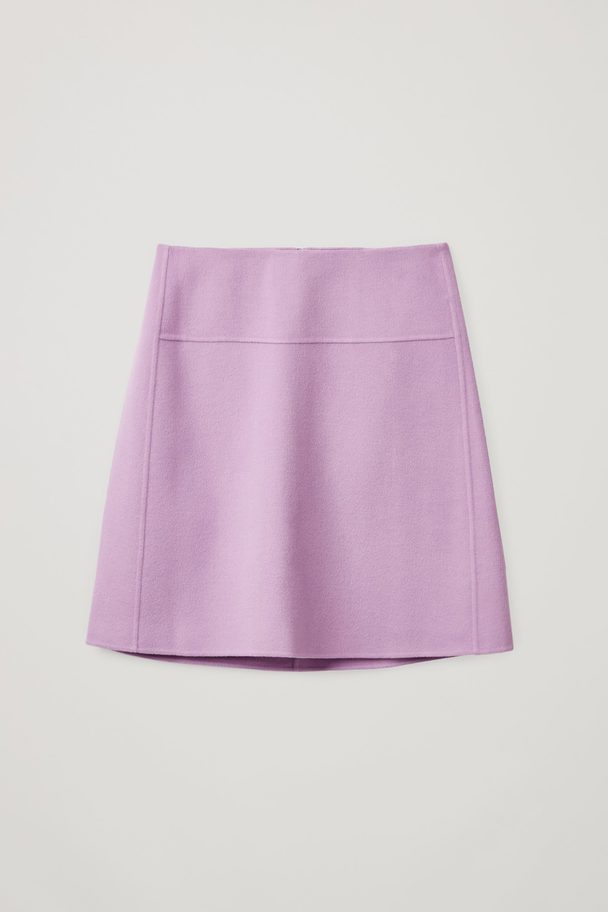 COS Double Face Mini Skirt Purple
