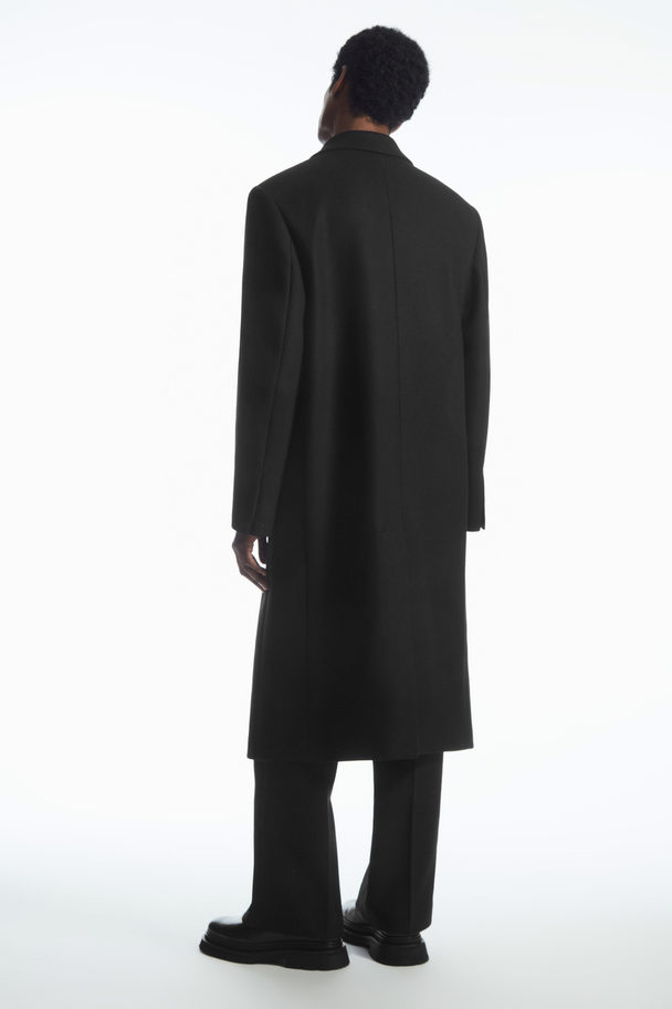 COS Tailored Wool Overcoat Black