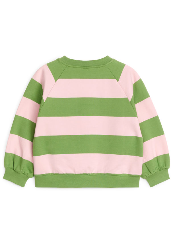ARKET Ruimvallend Sweatshirt Groen/roze
