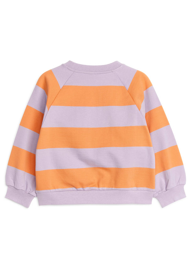 ARKET Ruimvallend Sweatshirt Lila/oranje