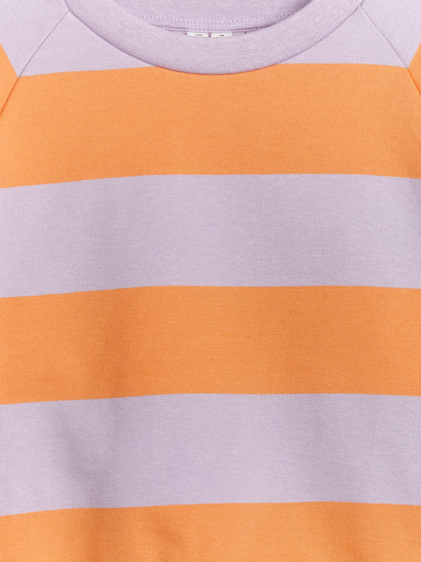 ARKET Ruimvallend Sweatshirt Lila/oranje