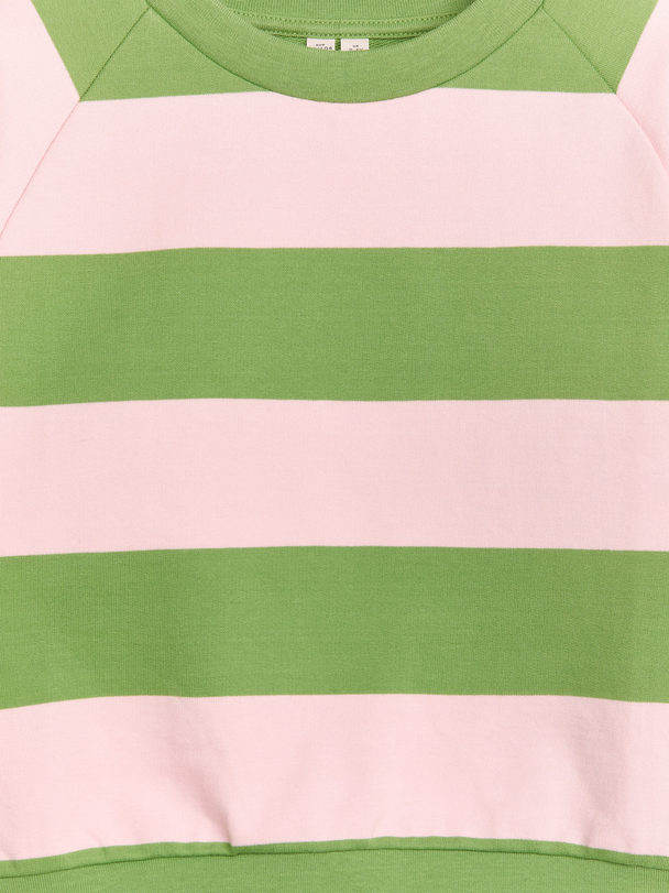 ARKET Ruimvallend Sweatshirt Groen/roze