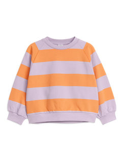 Legeres Sweatshirt Flieder/Orange