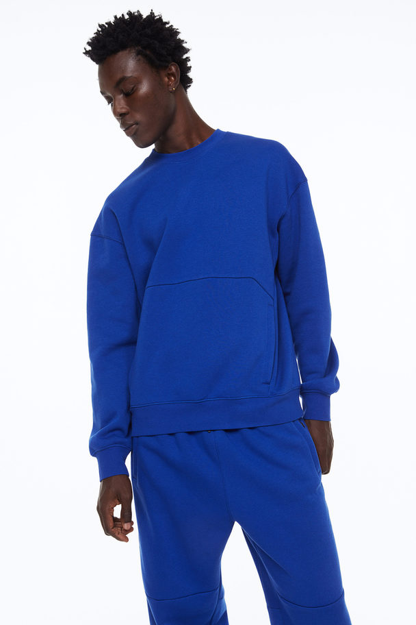 H&M Warm Sports Sweatshirt Bright Blue