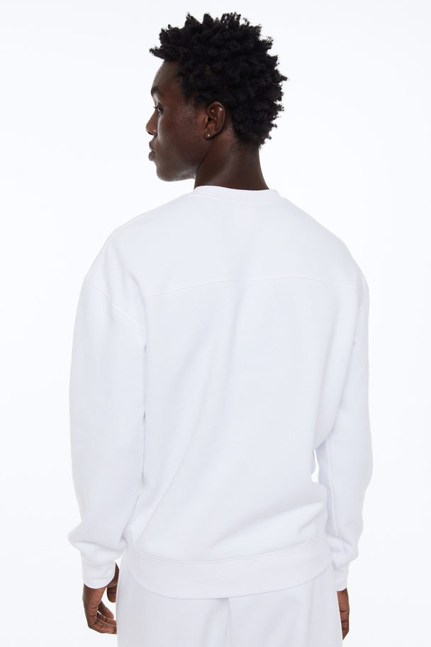 H&M Warm Sports Sweatshirt White