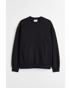 Warm Sports Sweatshirt Black