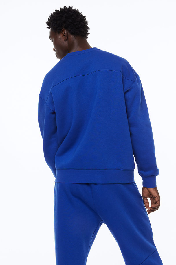 H&M Warm Sports Sweatshirt Bright Blue