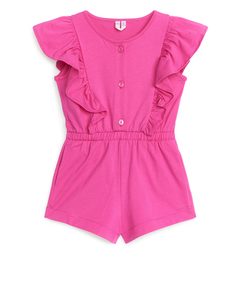 Frill Jumpsuit Bright Pink