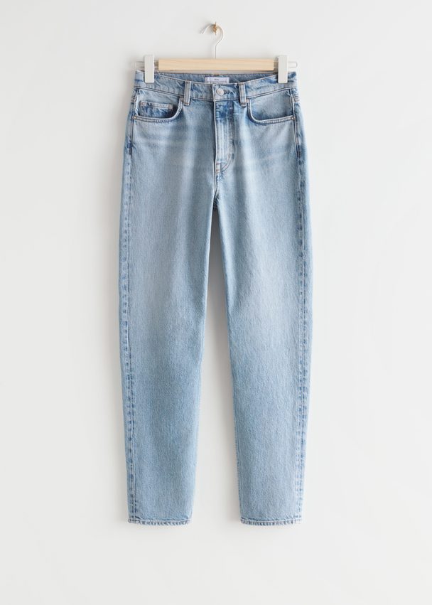 & Other Stories Tapered Jeans Hellblau