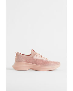 Fine-knit Trainers Pink