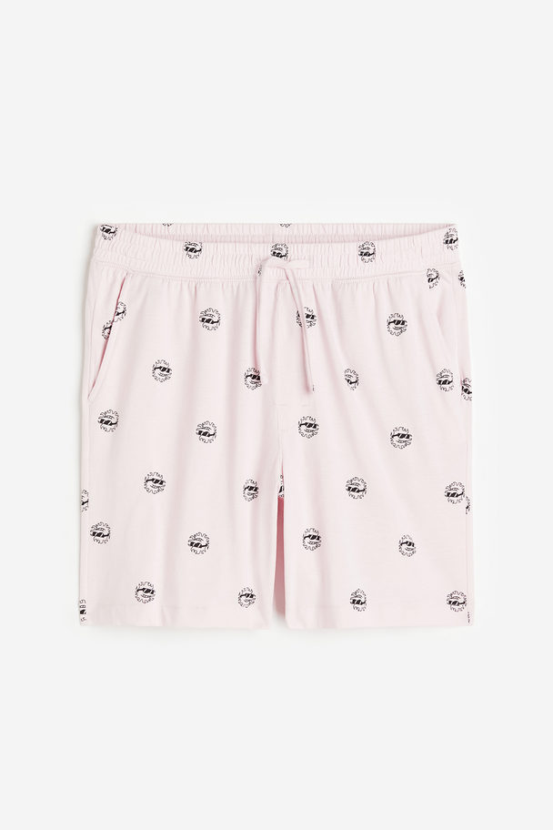 H&M Pyjamashorts Regular Fit Hellrosa/Sonnen