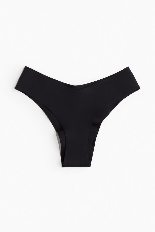 H&M Sport-Bikinihose aus Scuba Schwarz