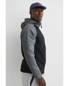 Regular Fit Track Jacket Grey Marl/black