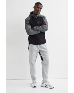 Regular Fit Track Jacket Grey Marl/black