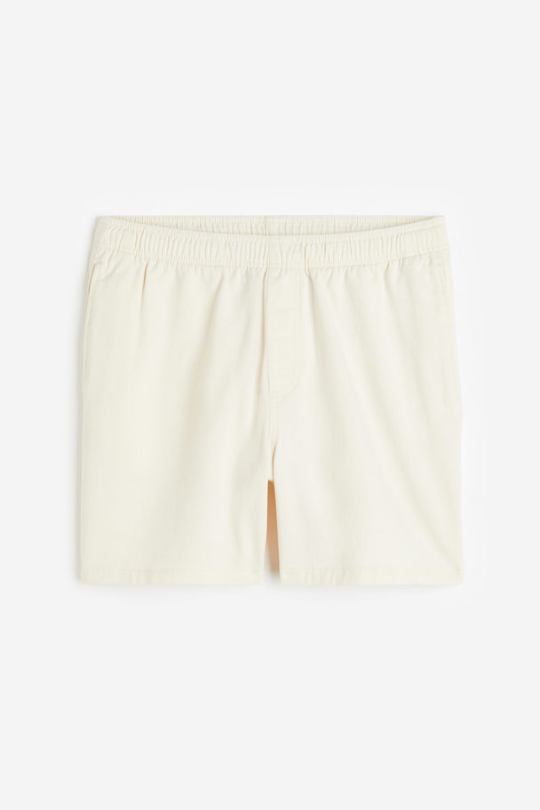 H&M Shorts I Bomuld Relaxed Fit Hvid