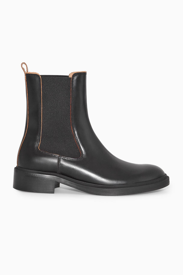 COS Leather Chelsea Boots Black
