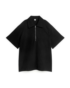 Half-zip Polo Shirt Black