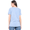 V-neck Faded Top With Short Sleeves