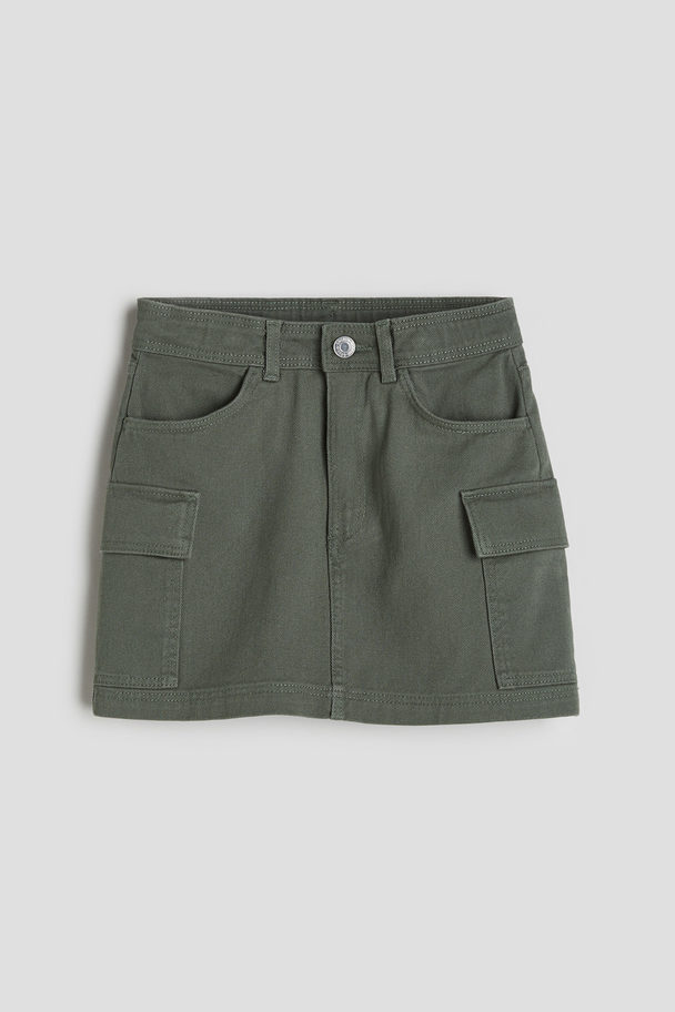 H&M Cargo Skirt Khaki Green