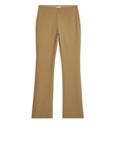 Cotton Stretch Trousers Beige