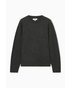 Boiled Merino Wool Jumper Dark Grey