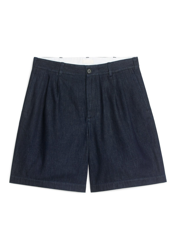 ARKET Legere Jeansshorts Dunkelblau