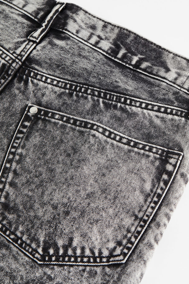 H&M 90&#39;s Regular Denim Shorts Vintage-Schwarz