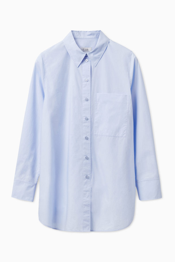COS Oversized Tailored Shirt Light Blue