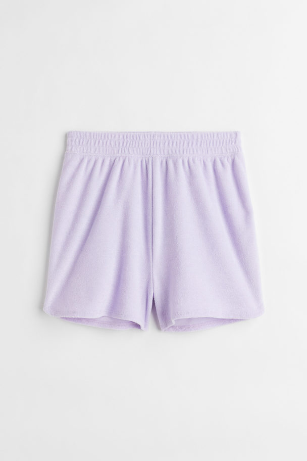 H&M Shorts aus Frottee Helllila