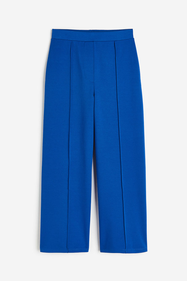 H&M Stylede Bukser Med Vide Ben Klar Blå