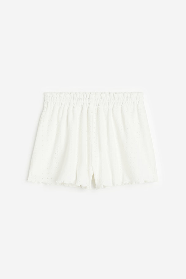 H&M Paper Bag Shorts White