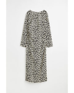 Patterned Dress White/leopard Print
