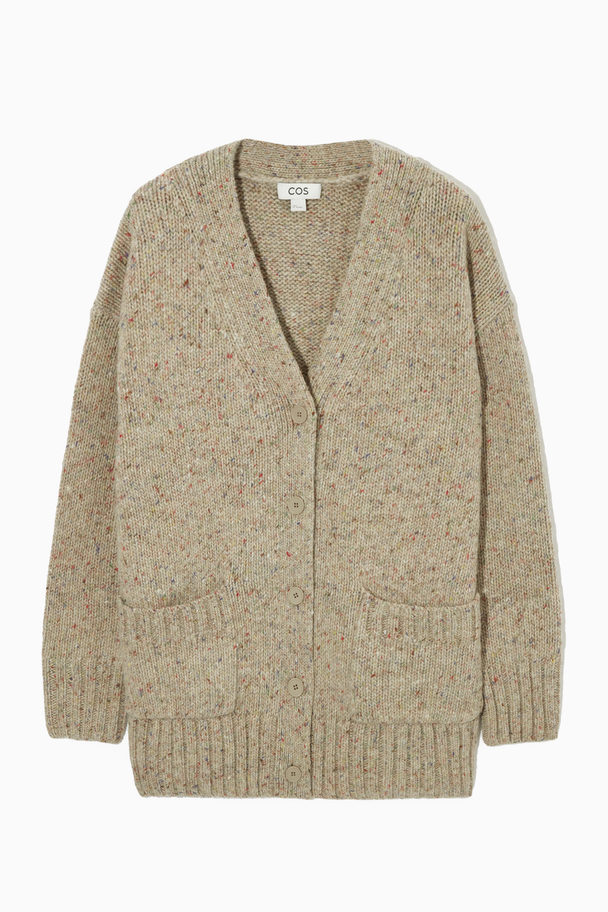 COS Relaxed-fit Wool-blend Cardigan Beige