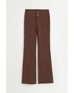 Bukser Med Svaj Mørkebrun/sortmønstret